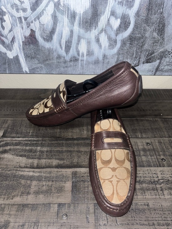 Coach Men's Signature C Logo Loafers SZ 9 - Picture 5 of 12
